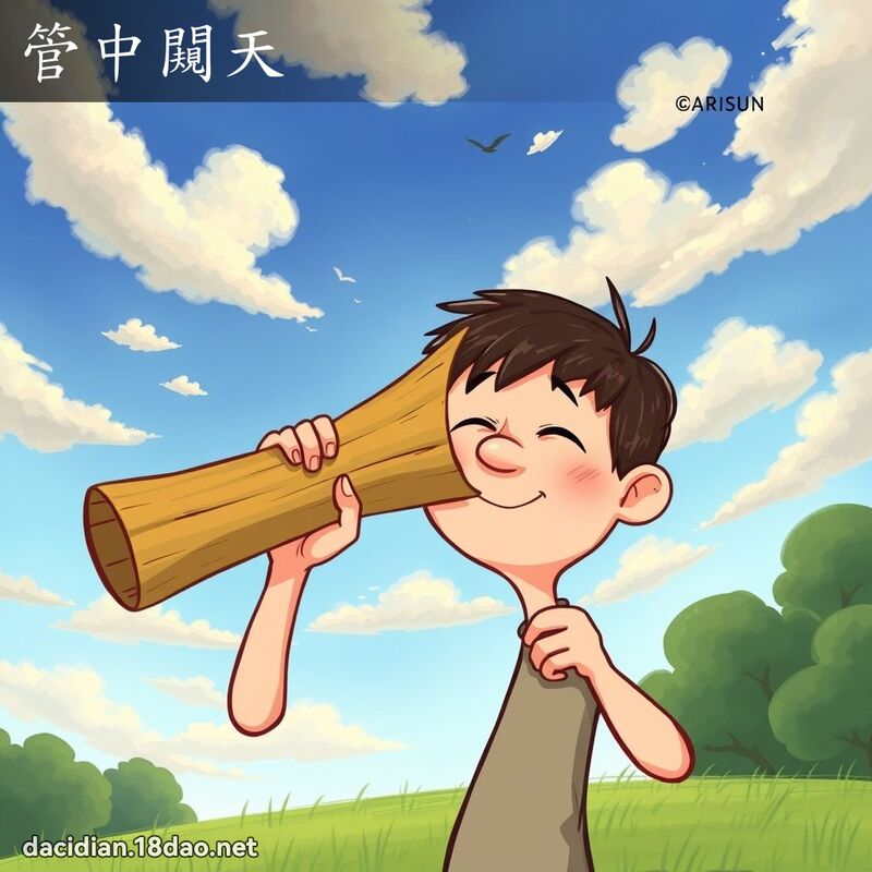 管中闚天 - 國語大辭典配圖