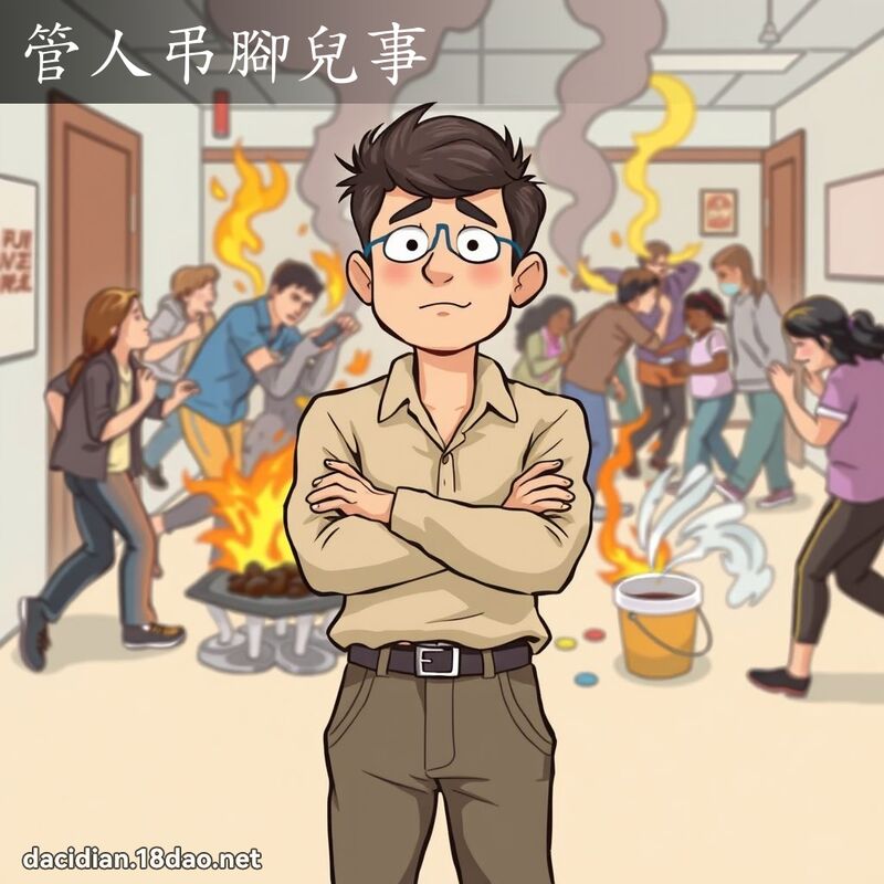 管人弔腳兒事 - 國語大辭典配圖