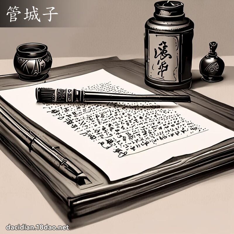 管城子 - 國語大辭典配圖