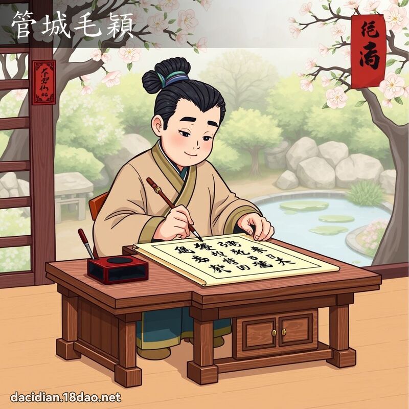 管城毛颖 - 国语大辞典配图