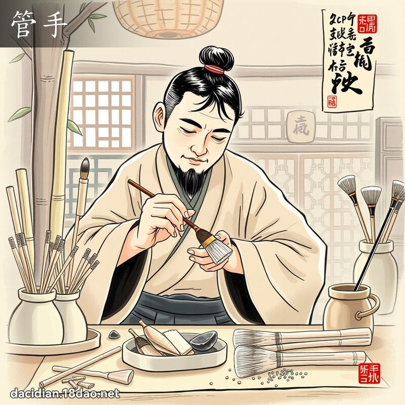 管手 - 國語大辭典配圖