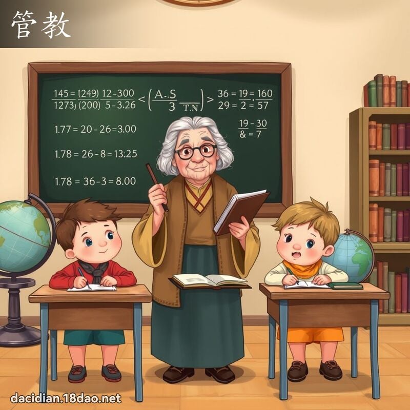 词语: 管教 (多意词)