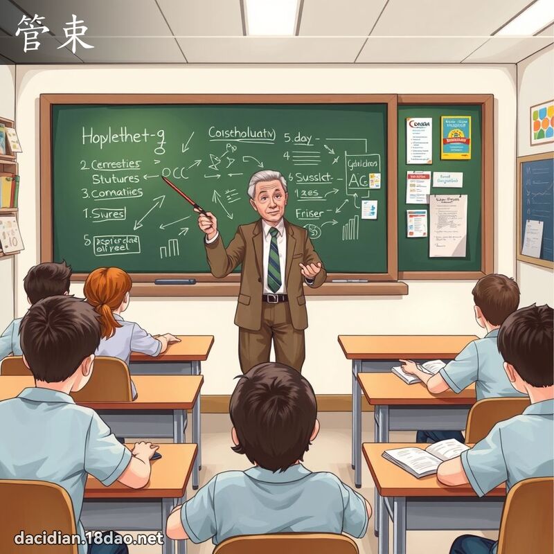 管束 - 国语大辞典配图