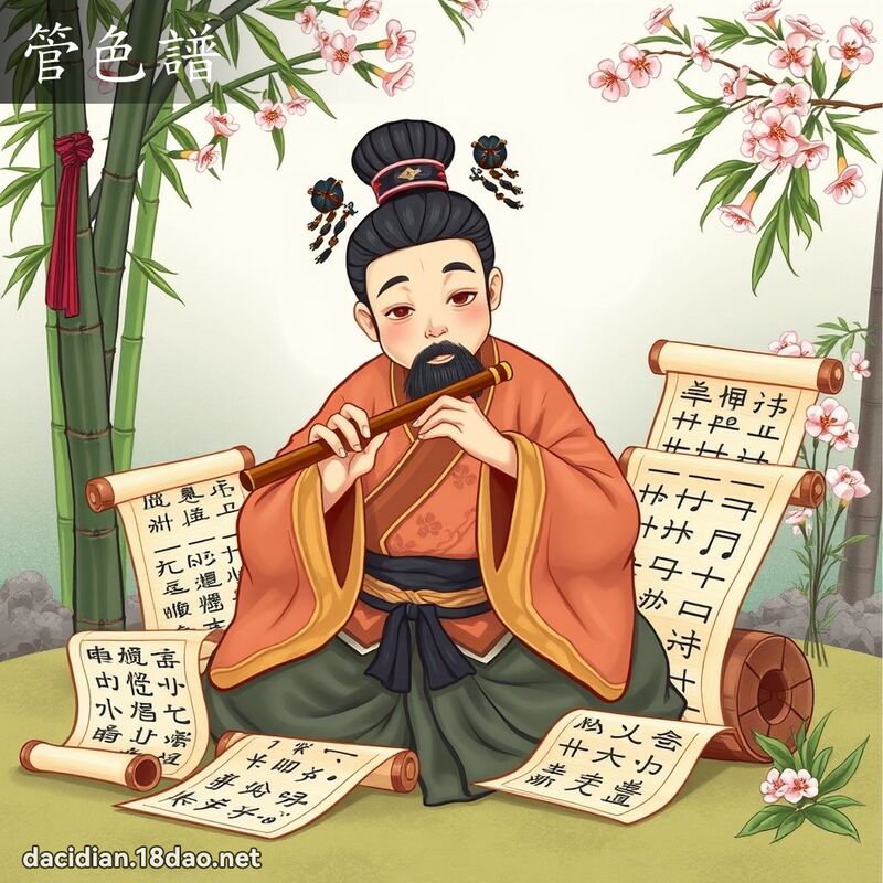 管色谱 - 国语大辞典配图