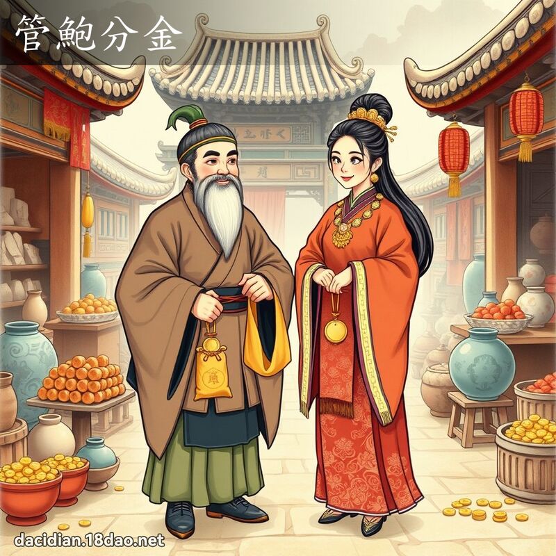 管鮑分金 - 國語大辭典配圖