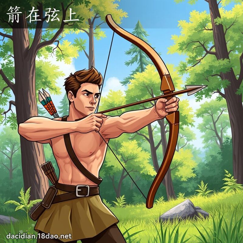 箭在弦上 - 國語大辭典配圖