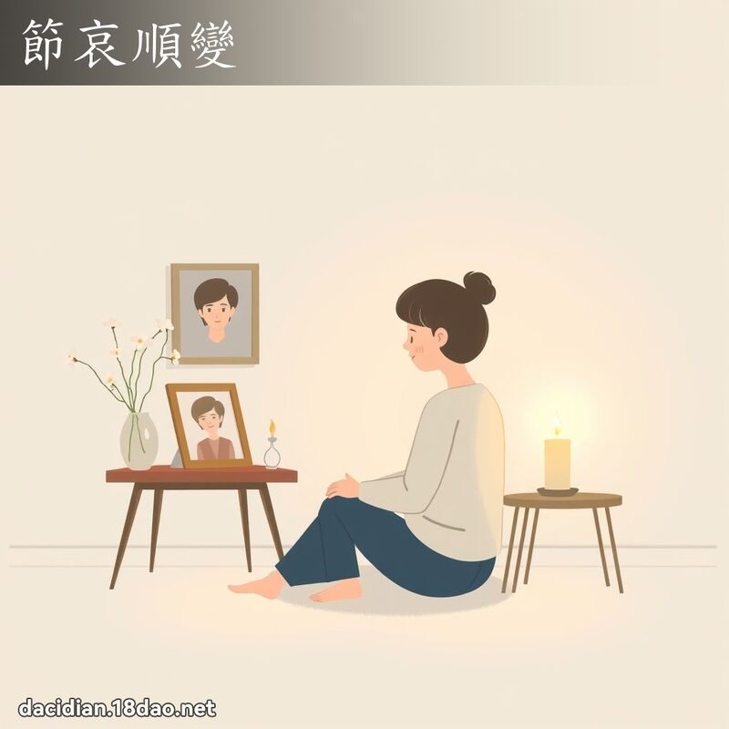 節哀順變 - 國語大辭典配圖