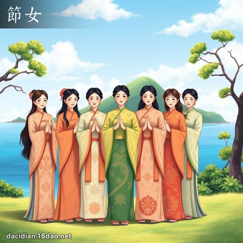 节女 - 国语大辞典配图