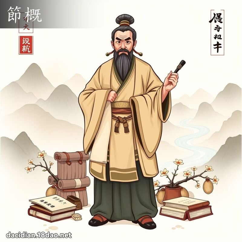 節概 - 國語大辭典配圖
