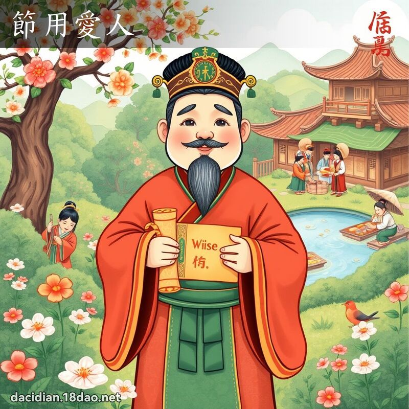 节用爱人 - 国语大辞典配图