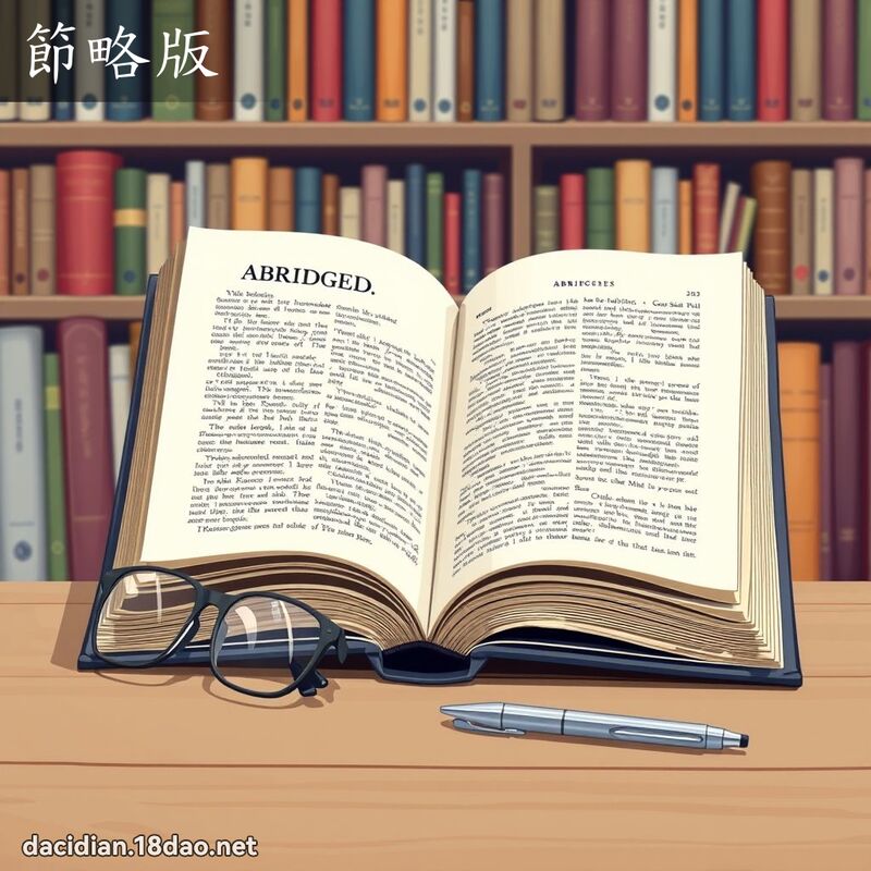 节略版 - 国语大辞典配图