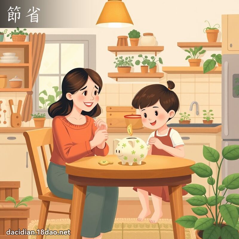 節省 - 國語大辭典配圖