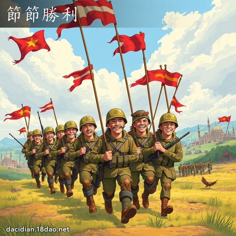 節節勝利 - 國語大辭典配圖