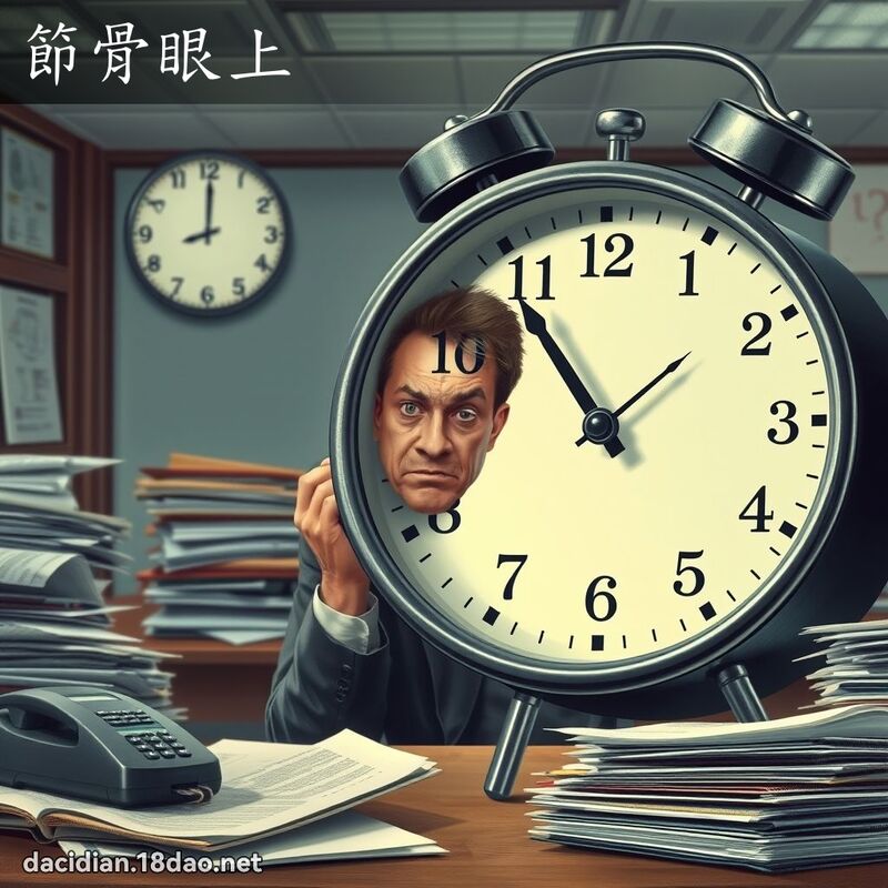 节骨眼上 - 国语大辞典配图