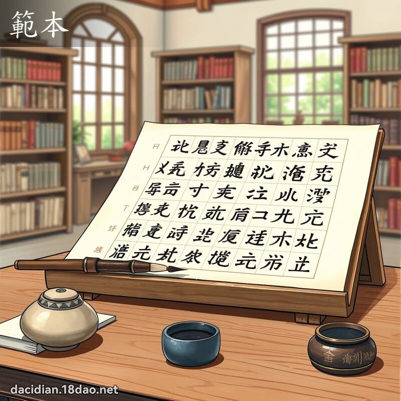 範本 - 國語大辭典配圖
