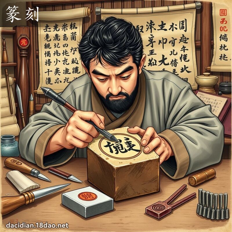 篆刻 - 国语大辞典配图
