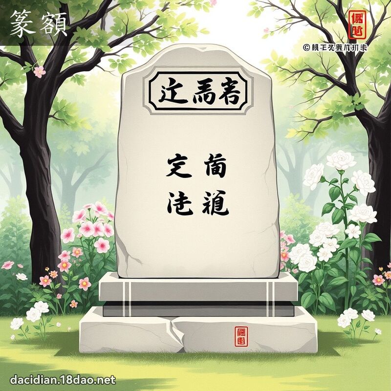 篆额 - 国语大辞典配图