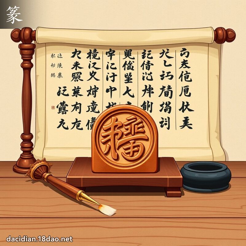 篆 - 國語大辭典配圖
