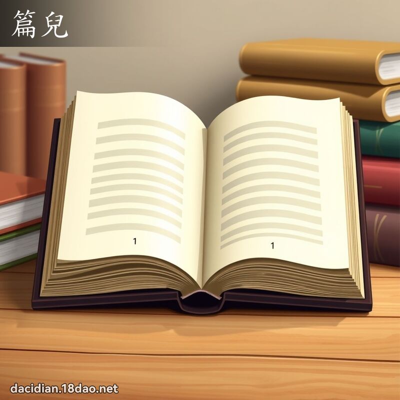 篇儿 - 国语大辞典配图