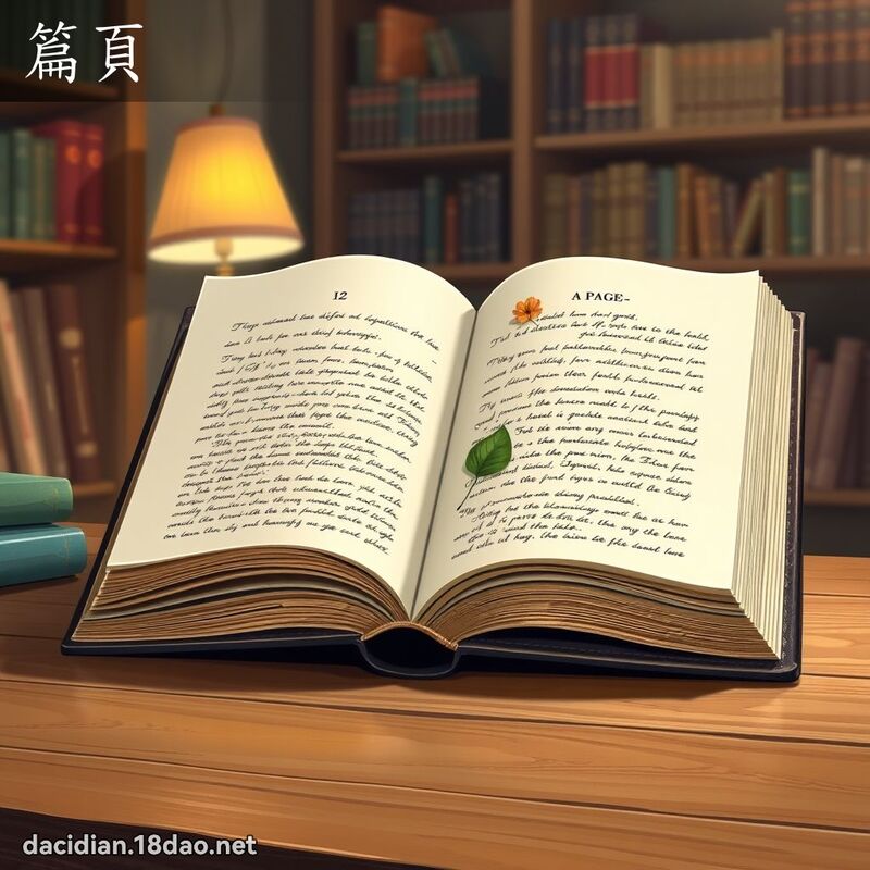 篇页 - 国语大辞典配图