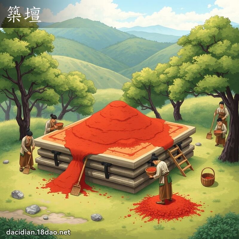 築壇 - 國語大辭典配圖