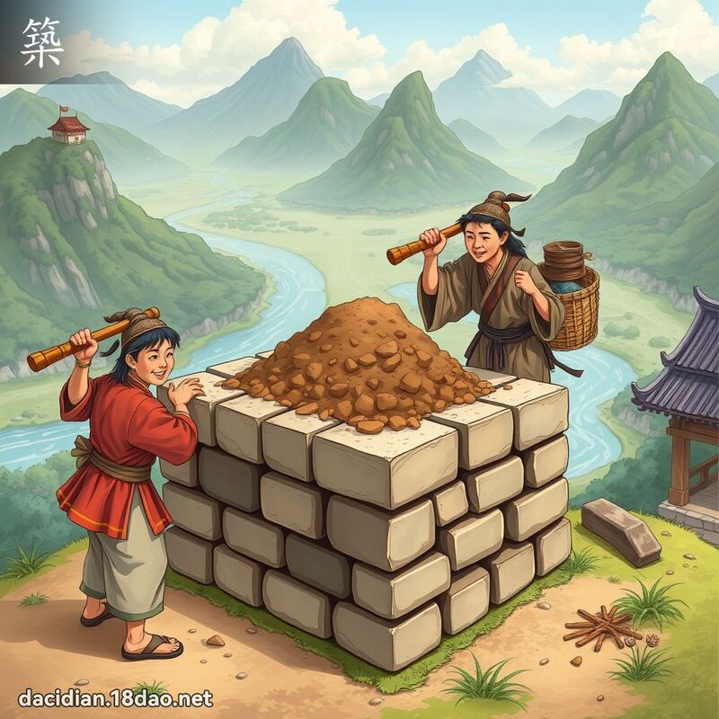 筑 - 国语大辞典配图