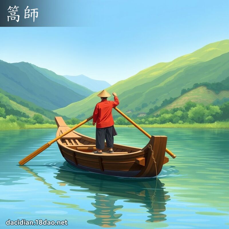 篙师 - 国语大辞典配图