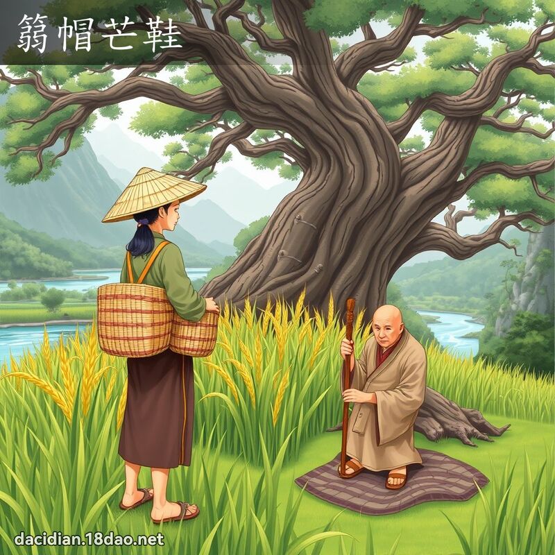 篛帽芒鞋 - 國語大辭典配圖