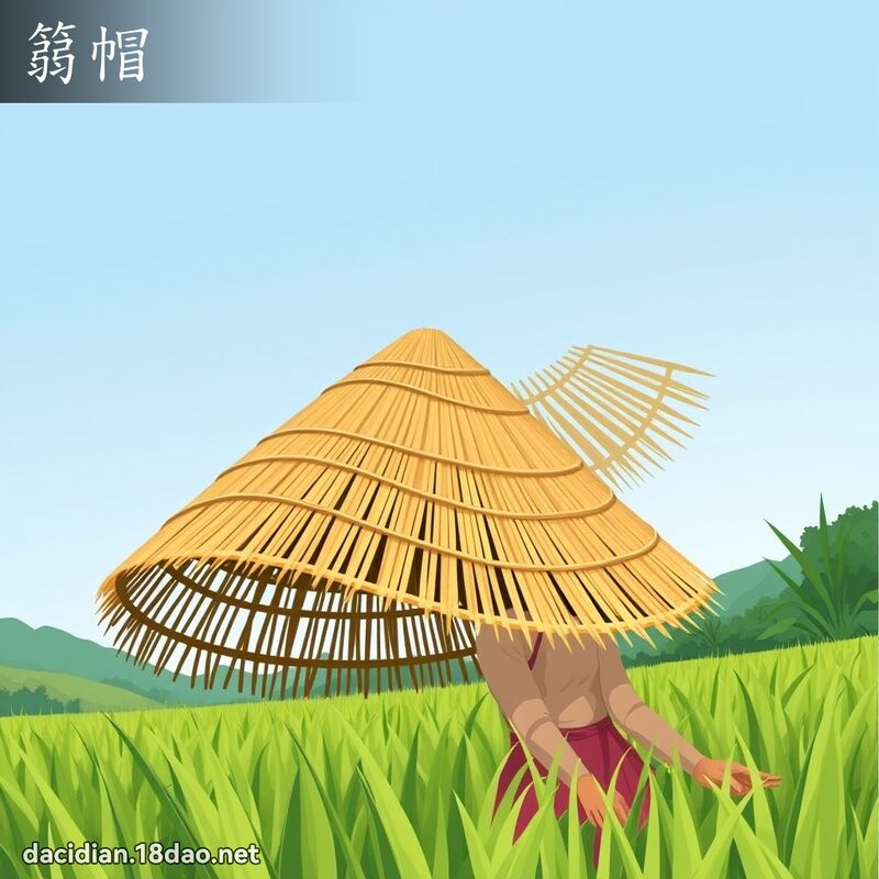 篛帽 - 國語大辭典配圖