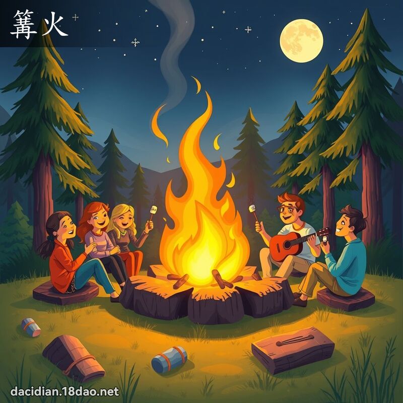 篝火 - 国语大辞典配图