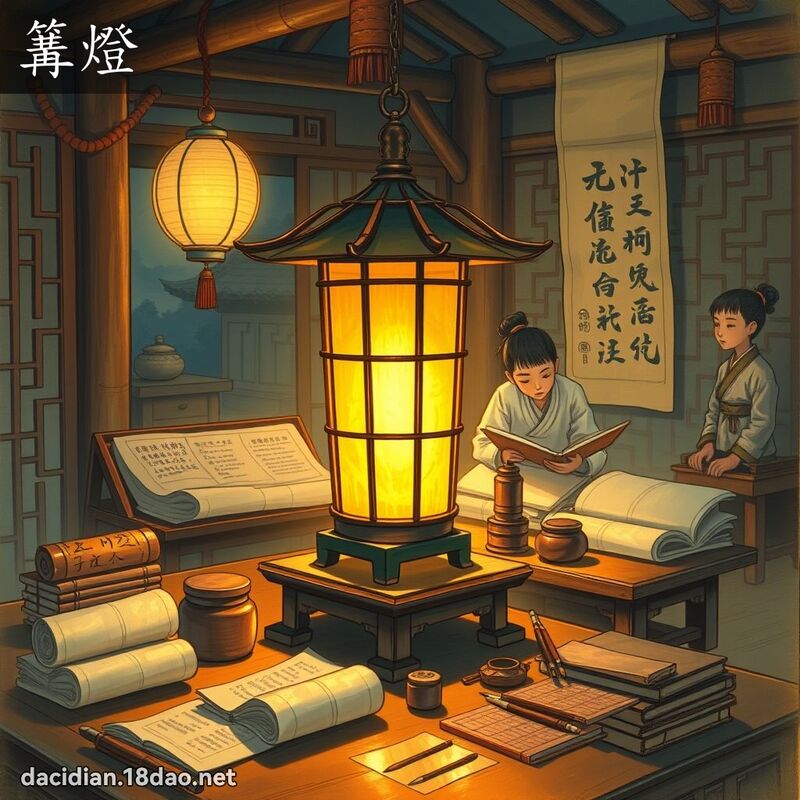 篝燈 - 國語大辭典配圖