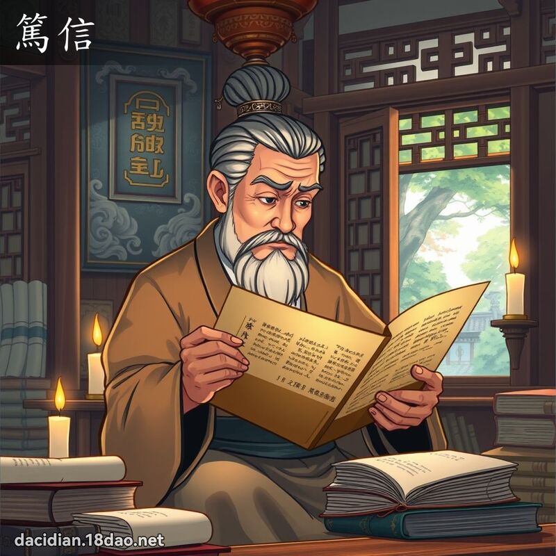 篤信 - 國語大辭典配圖