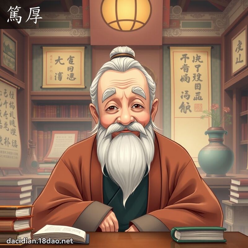 篤厚 - 國語大辭典配圖