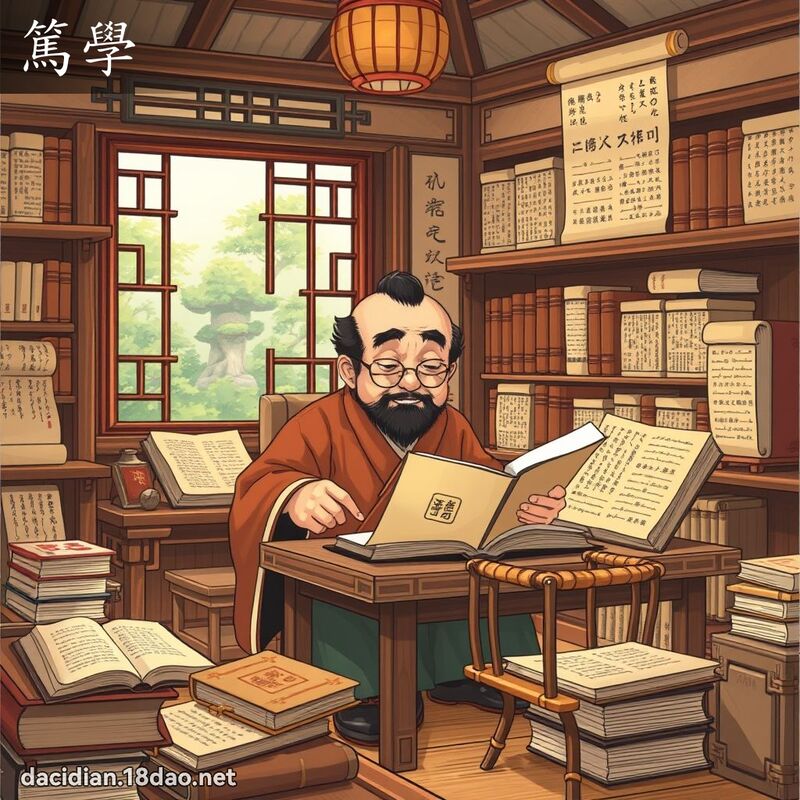 篤學 - 國語大辭典配圖