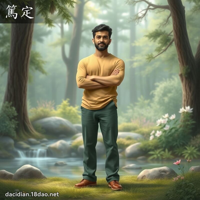 篤定 - 國語大辭典配圖