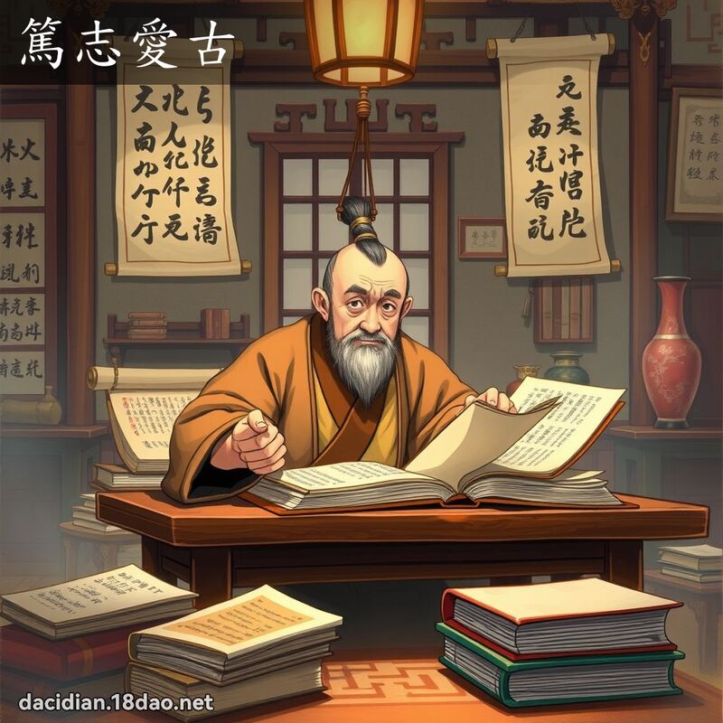 篤志爱古 - 国语大辞典配图