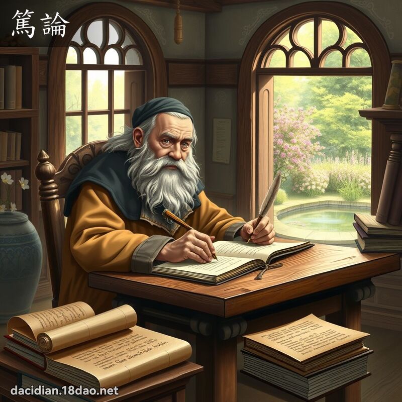 篤論 - 國語大辭典配圖