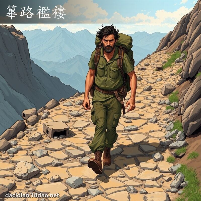 篳路襤褸 - 国语大辞典配图