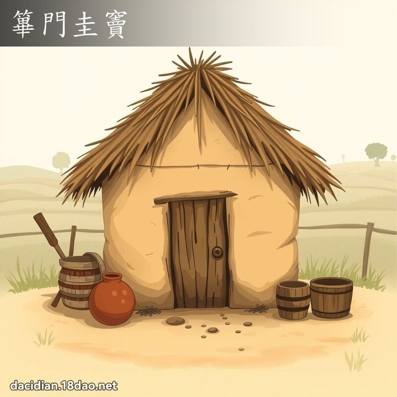 篳門圭竇 - 國語大辭典配圖