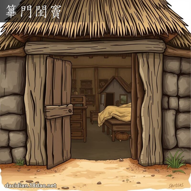 篳門閨竇 - 國語大辭典配圖