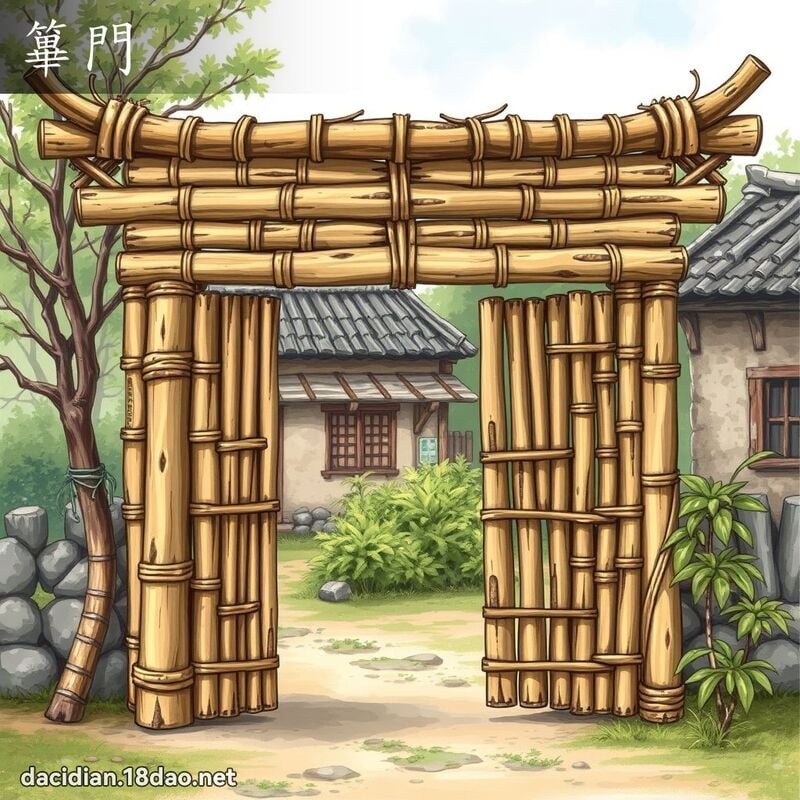 篳门 - 国语大辞典配图