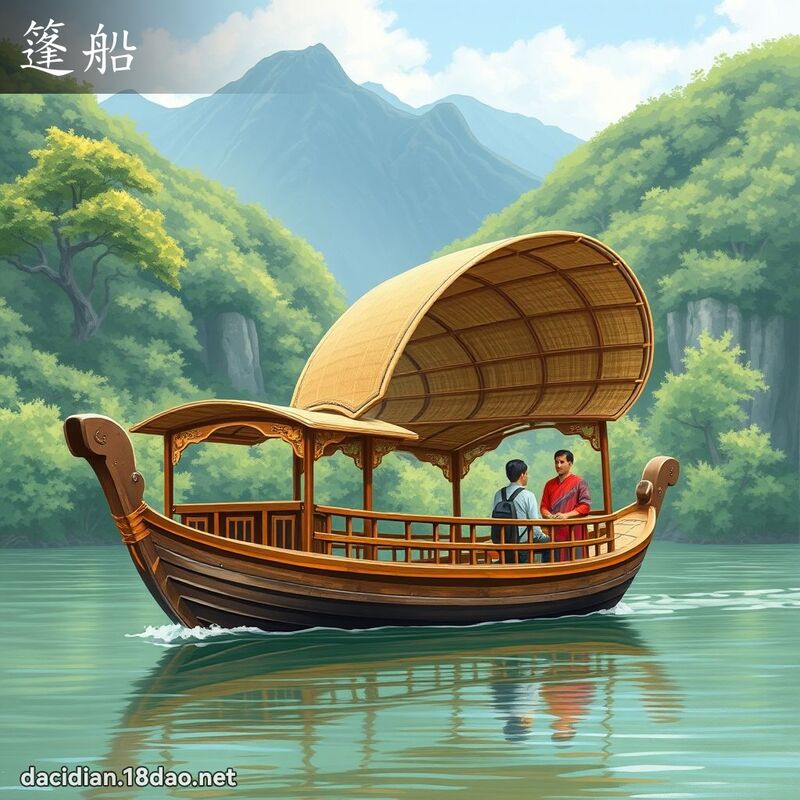 篷船 - 国语大辞典配图