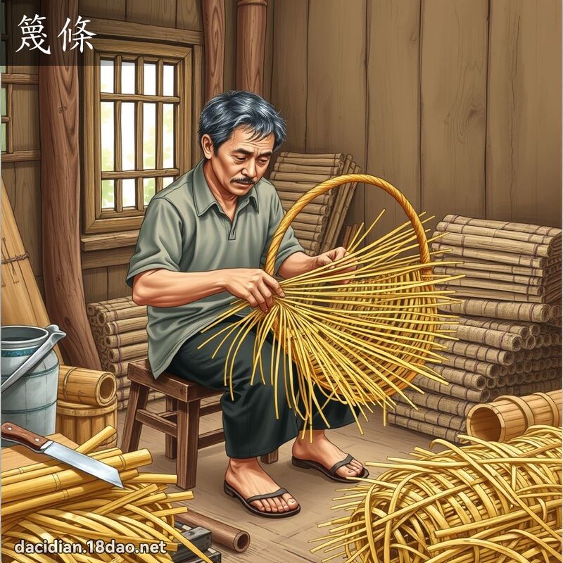 篾条 - 国语大辞典配图