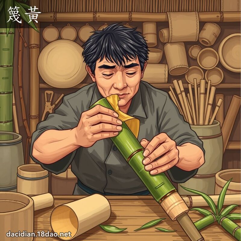 篾黄 - 国语大辞典配图