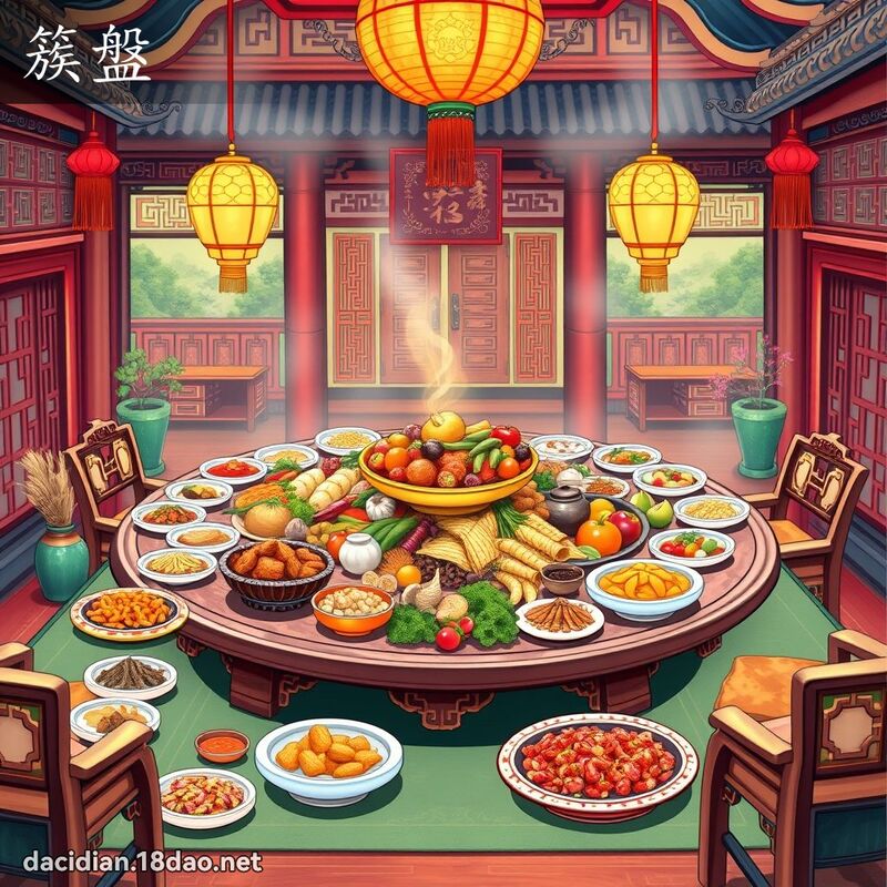 簇盤 - 國語大辭典配圖