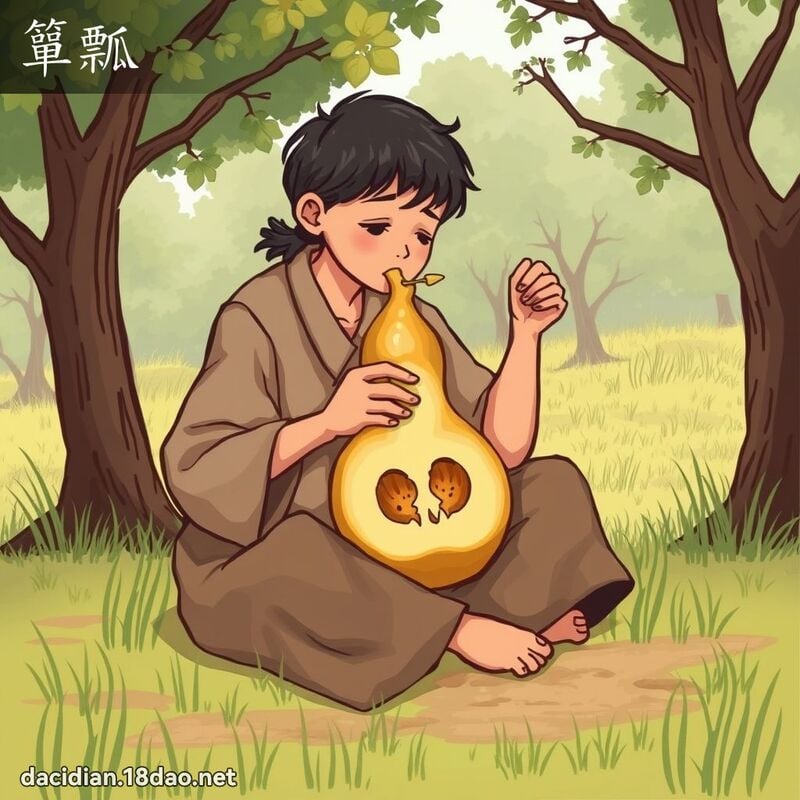 簞瓢 - 國語大辭典配圖