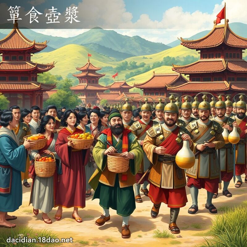 箪食壶浆 - 国语大辞典配图