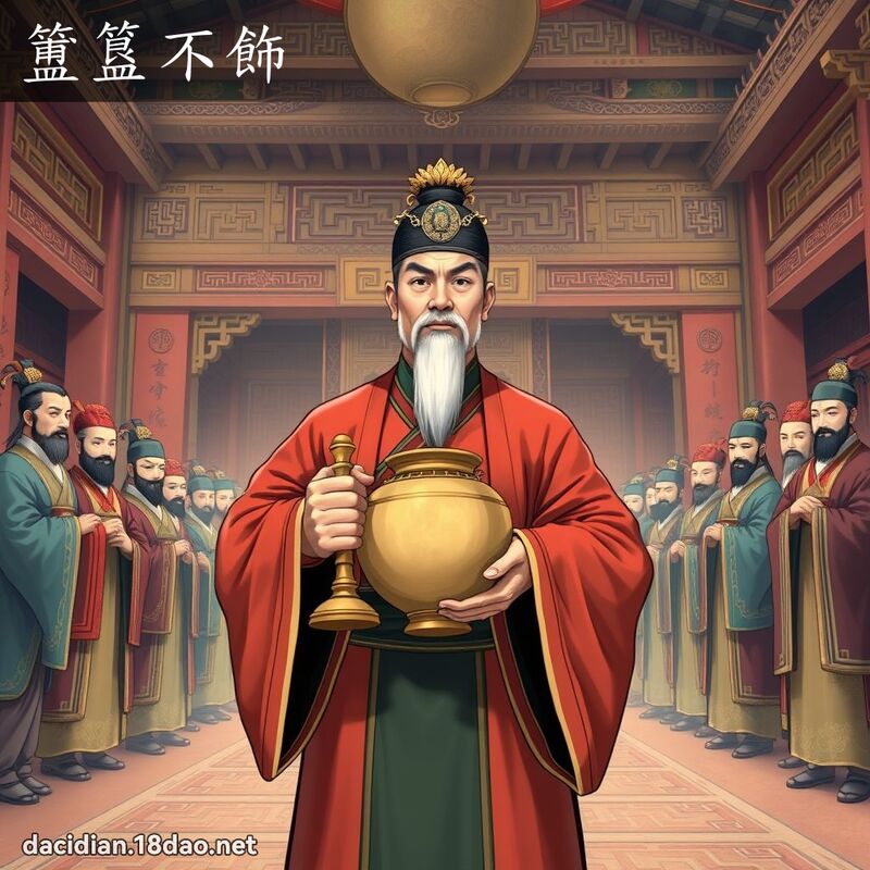 簠簋不饰 - 国语大辞典配图