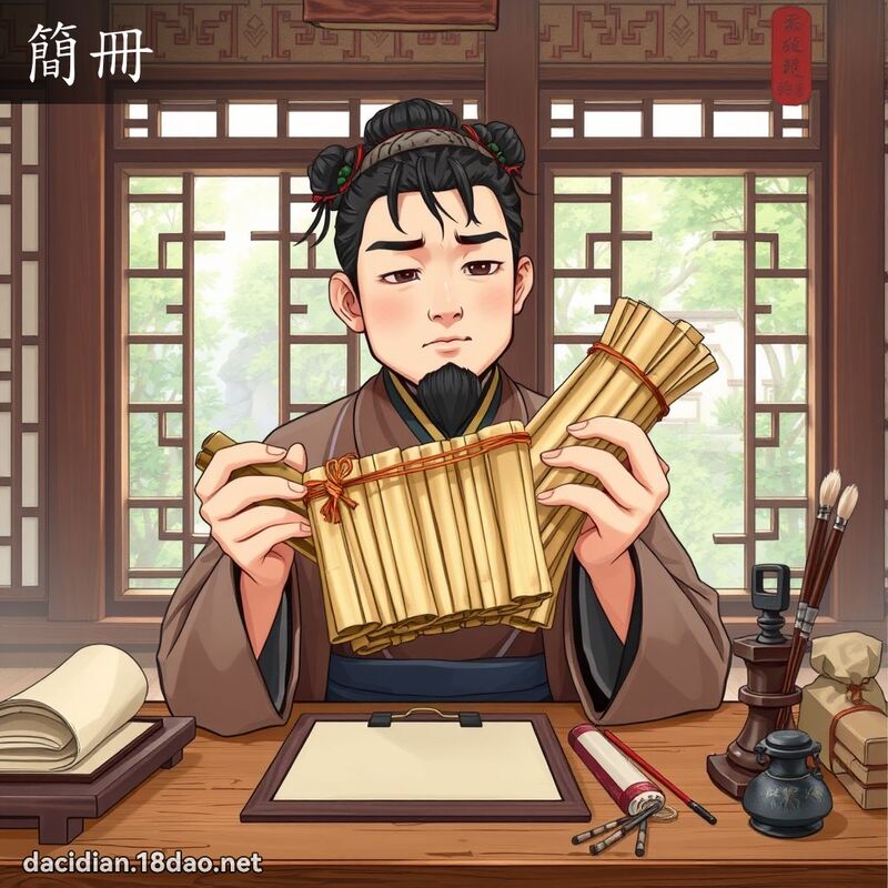 簡冊 - 國語大辭典配圖