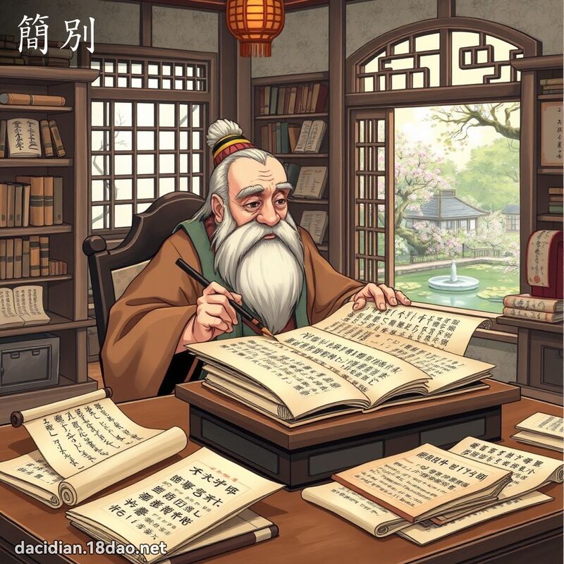 简別 - 国语大辞典配图